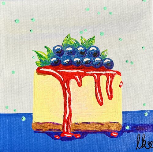 „Blueberry Breakdown“ by Laura Isabel Koch, Painting for Sale on Singulart