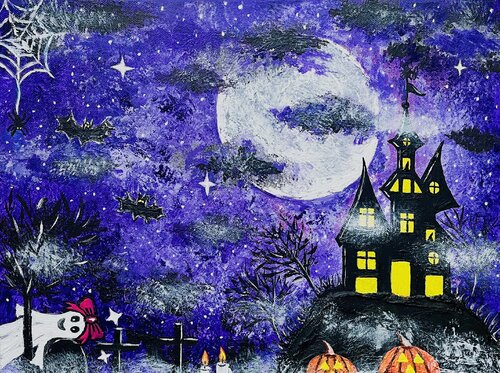 „Spooky Boo“ de Laura Isabel Koch, Pintura a la venta en Singulart