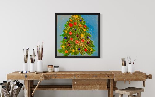 „Colorful Tree- Blue Glow“ Laura Isabel Koch