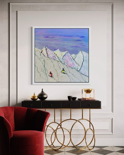 „Winter Diamonds“ de Laura Isabel Koch, Pintura a la venta en Singulart