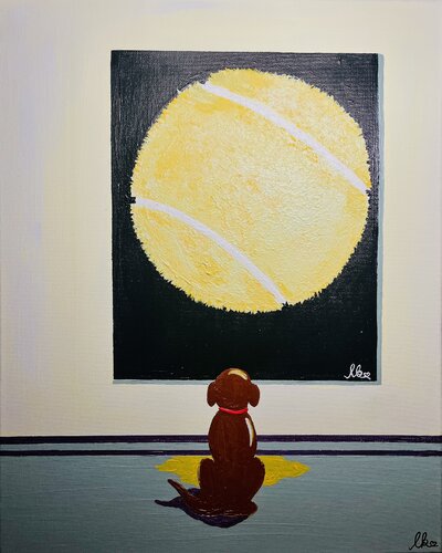 „The Ball Lover“ de Laura Isabel Koch, Pintura a la venta en Singulart