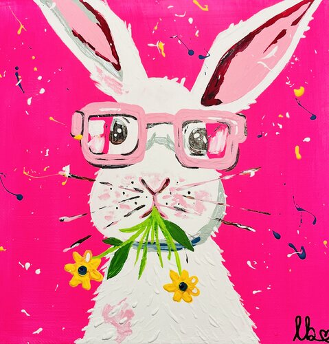 „Joy in Pink“ de Laura Isabel Koch, Pintura a la venta en Singulart
