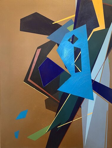 Dynamique excentrée van Sébastien ZANELLO, Schilderij te koop op Singulart