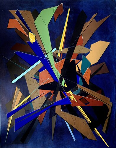 Agglomera space di Sébastien ZANELLO, Pittura in vendita su Singulart
