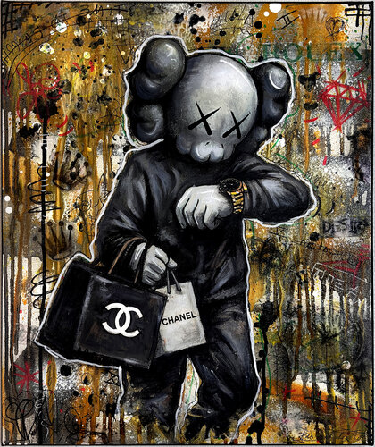 Kawshopping Peinture Pop Street Art by Priscilla Vettese, Painting for Sale on Singulart