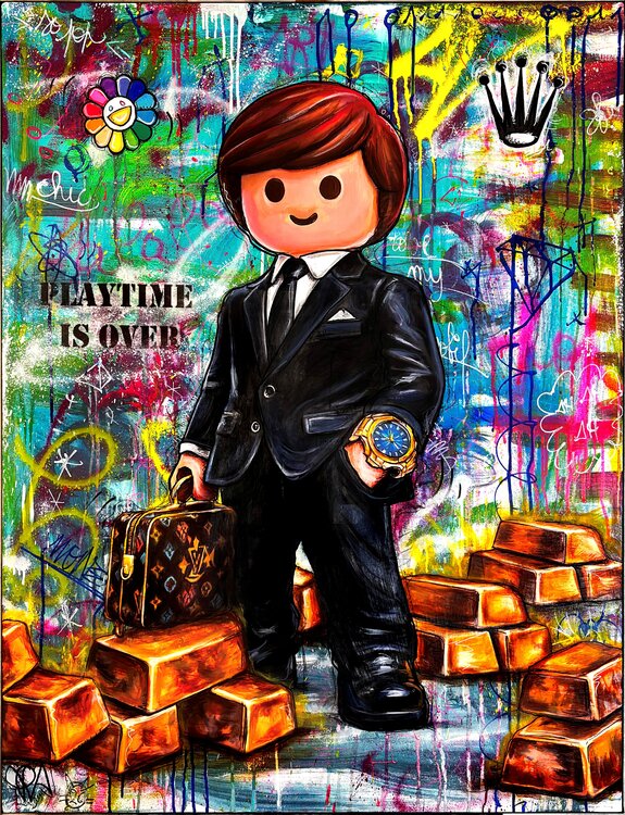 Pop Playmobil Rich ? Œuvre Pop Art et Street Art contemporain Priscilla Vettese