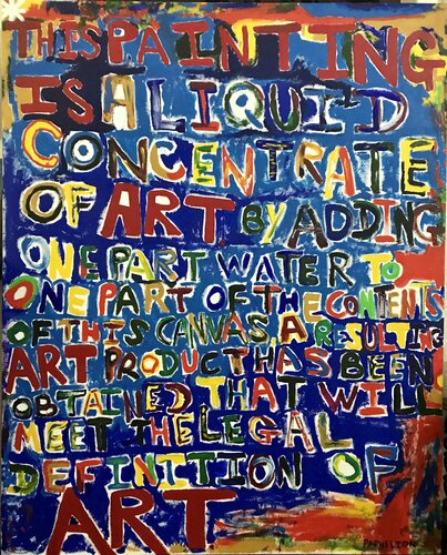 “*Disclaimer, Jan.-Feb. 2021 e.v. (Sea of Words)” van Fred Phillips a.k.a Parhelion, Schilderij te koop op Singulart