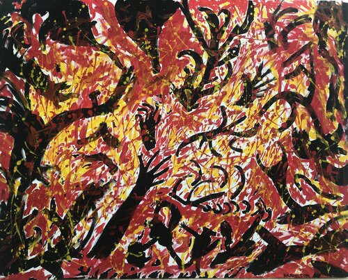“Underworld - Inferno (Ex Inferis)” par Fred Phillips a.k.a Parhelion, Peinture en vente sur Singulart