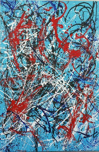 "Zeus-Ammon" van Fred Phillips a.k.a Parhelion, Schilderij te koop op Singulart