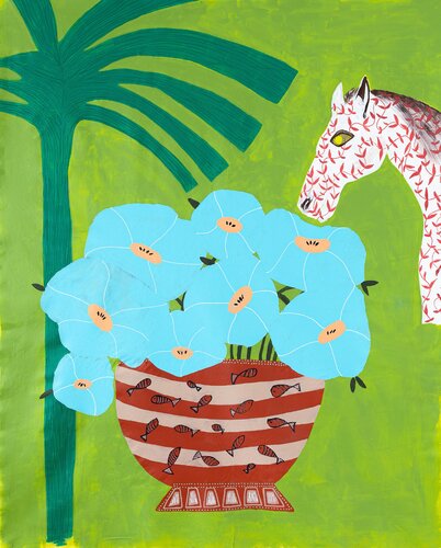 The Horse on the Island von MARA BONOFIGLIO, Malerei kaufen auf Singulart