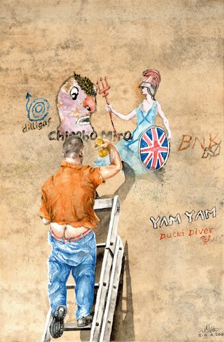 DILLIGAF by Stephen Alpe, Painting for Sale on Singulart