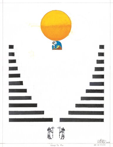 SUN GOD...RA von Stephen Alpe, Malerei kaufen auf Singulart