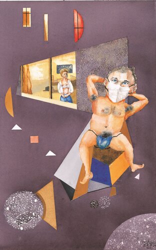 E.D BEHAVING BADLY di Stephen Alpe, Pittura in vendita su Singulart