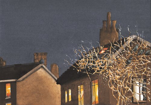 BLACK ROOF COUNTRY...1 par Stephen Alpe, Peinture en vente sur Singulart