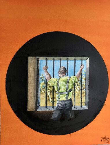 BORISWAVE LOCKDOWN by Stephen Alpe, Painting for Sale on Singulart