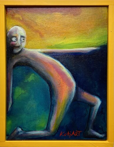 Uncomfortable Positions II di Katja Reichert, Pittura in vendita su Singulart