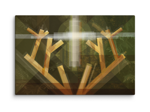 The Vision of St. Hubert | Giclée on Canvas by Marin Šantić, Print for Sale on Singulart