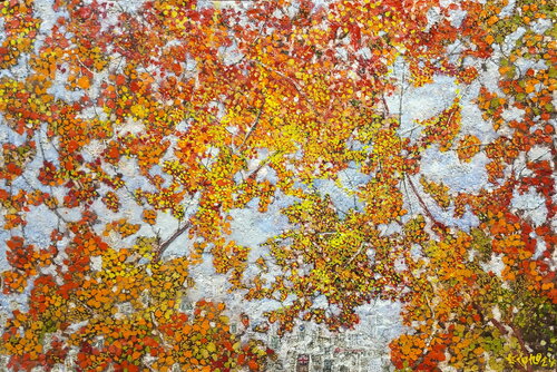 Maple sky de lee yong wook, Pintura a la venta en Singulart