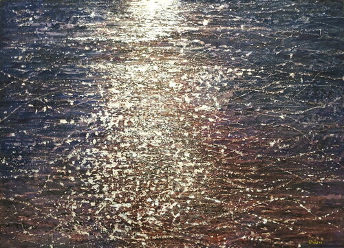 Moonlight wave von lee yong wook, Malerei kaufen auf Singulart