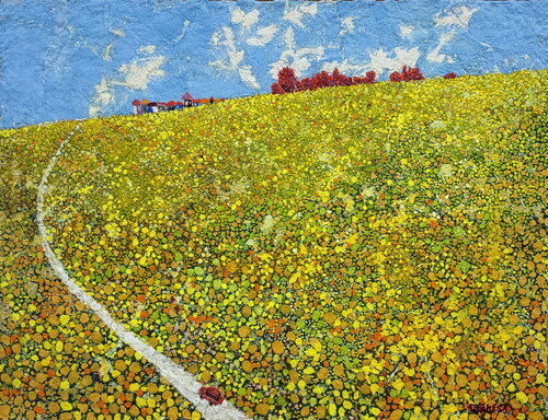 Beyond the Autumn Hills van lee yong wook, Schilderij te koop op Singulart