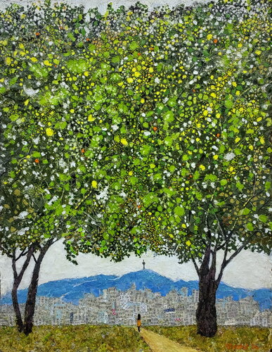 Summer day, idly de lee yong wook, Pintura a la venta en Singulart