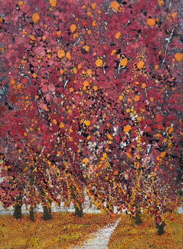 Fall foliage outing van lee yong wook, Schilderij te koop op Singulart
