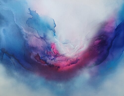 CONNEXION DES ÂMES - HARMONIE van BEATA WISNIEWSKA KOWALEWSKA, Schilderij te koop op Singulart