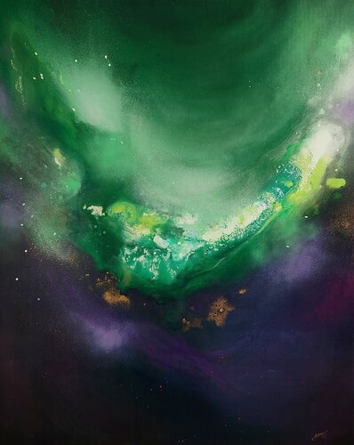 Mystical Connection van BEATA WISNIEWSKA KOWALEWSKA, Schilderij te koop op Singulart