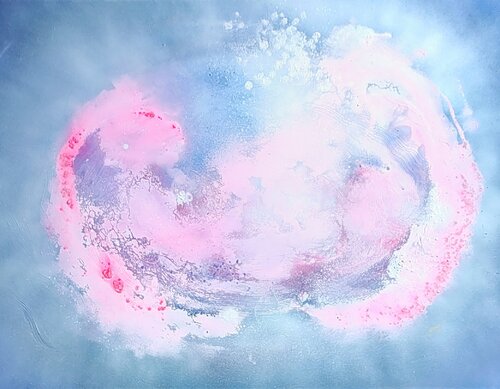 PRIMA LUX I Première respiration di BEATA WISNIEWSKA KOWALEWSKA, Pittura in vendita su Singulart
