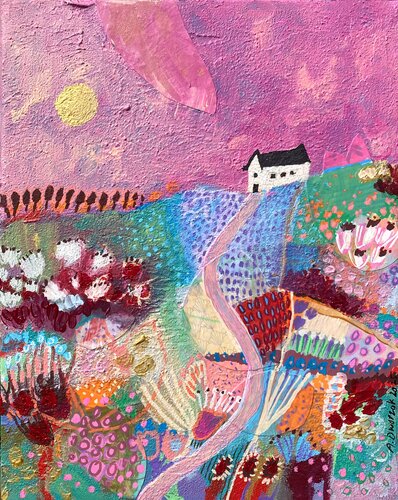 Running up that hill by Adriane Dworzak, Painting for Sale on Singulart