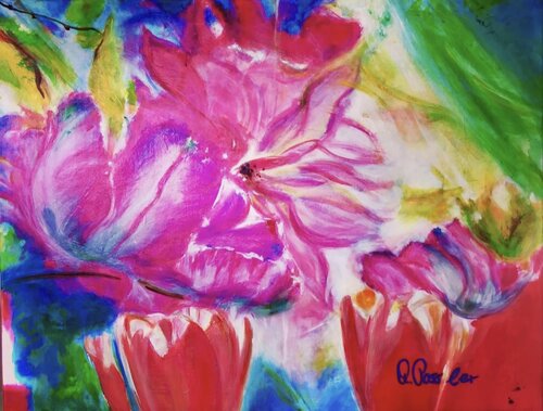 Tulpenpracht di Marion Possler, Pittura in vendita su Singulart