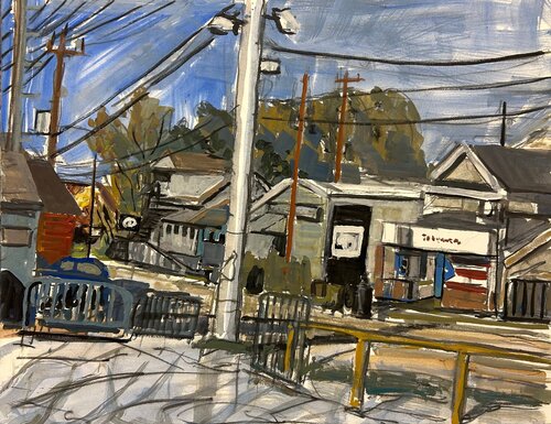 Ripcord Parking LOT van Arthur Deatly, Schilderij te koop op Singulart