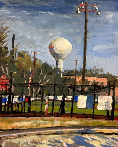 Bellaire Baseball Field van Arthur Deatly, Schilderij te koop op Singulart