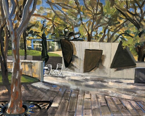 MFAH Sculpture Garden I van Arthur Deatly, Schilderij te koop op Singulart