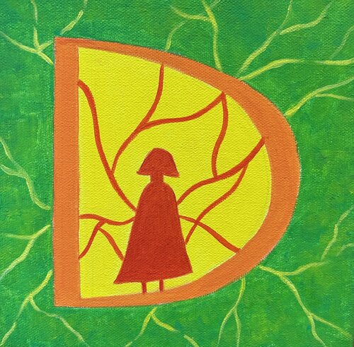 Lettre "D" von Edita Rakauskaite, Malerei kaufen auf Singulart