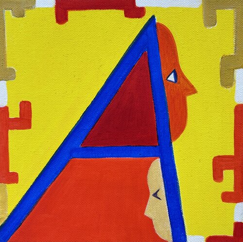 Lettre "A" van Edita Rakauskaite, Schilderij te koop op Singulart