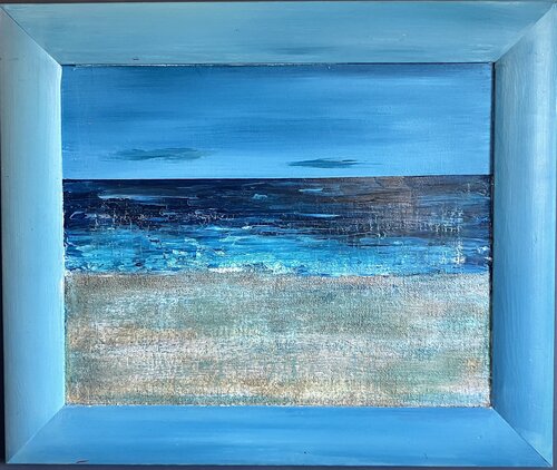Soft rain on the shore. par Louise O’Connell, Peinture en vente sur Singulart