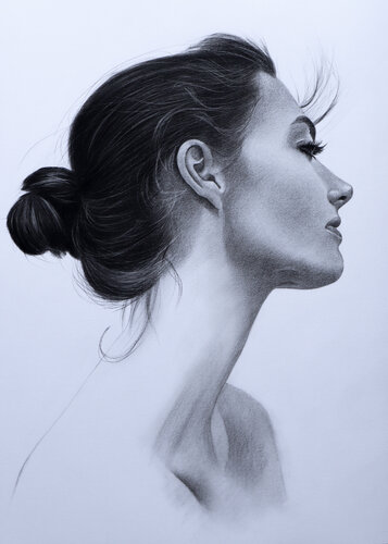 Woman Portrait No.18 di Mariam Darchiashvili, Disegno in vendita su Singulart
