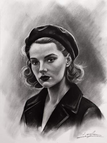 Woman Portrait No.29 by Mariam Darchiashvili, Drawing for Sale on Singulart