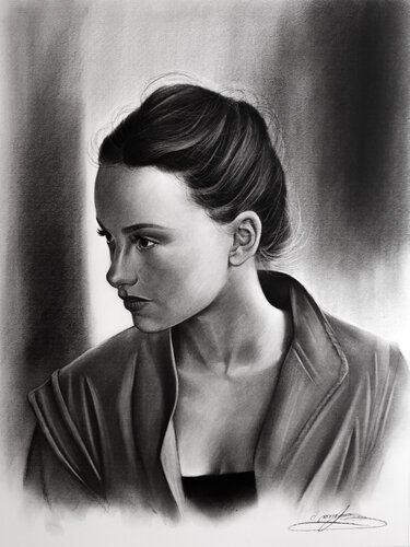 Woman Portrait No.30 by Mariam Darchiashvili, Drawing for Sale on Singulart