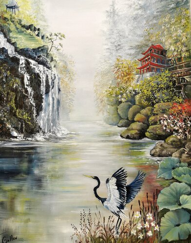 SOUVENIRS D'ASIE by Violette LE GALLOU, Painting for Sale on Singulart