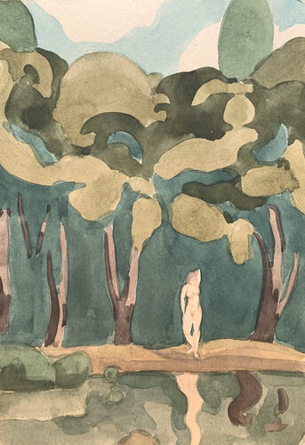 Bather par Yuliia Kaduk, Peinture en vente sur Singulart