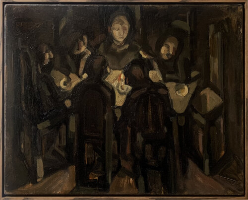 Holy night by Yuliia Kaduk, Painting for Sale on Singulart