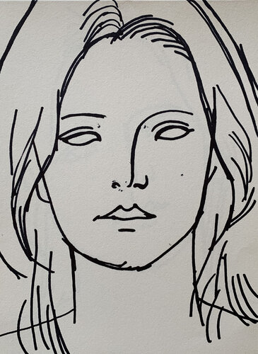 Anna-Victoria van Yuliia Kaduk, Tekening te koop op Singulart