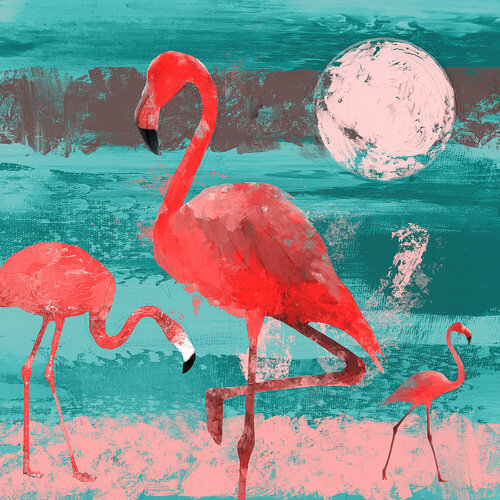 Flamingo di Holger Mühlbauer-Gardemin, Pittura in vendita su Singulart
