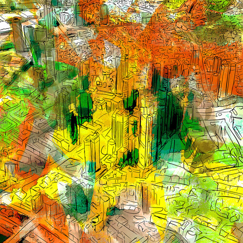 Frankfurt aus der Vogelperspektive von Holger Mühlbauer-Gardemin, Andere Medien kaufen auf Singulart