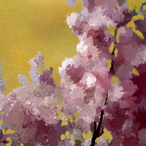 Kirschblüte in Gold by Holger Mühlbauer-Gardemin, Other Media for Sale on Singulart