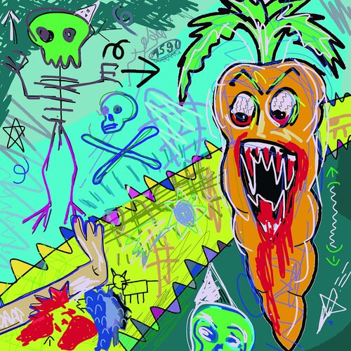 Die tollwütige Karotte by Holger Mühlbauer-Gardemin, Digital for Sale on Singulart