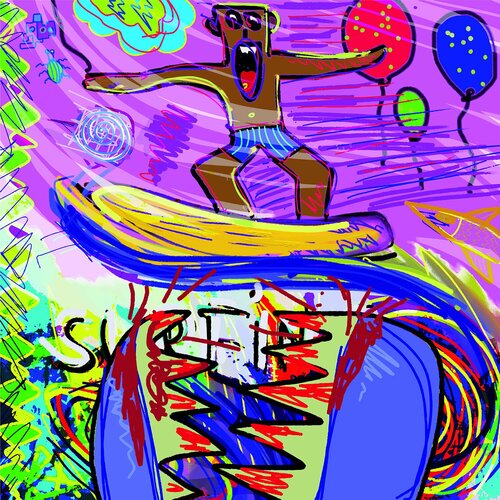 Surfer of death by Holger Mühlbauer-Gardemin, Digital for Sale on Singulart