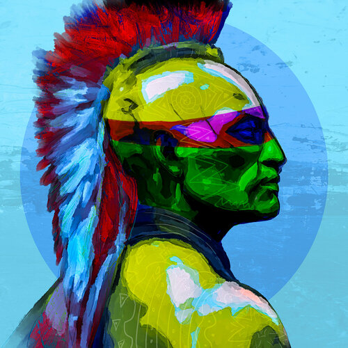 Der IROKESE par Holger Mühlbauer-Gardemin, Autres supports en vente sur Singulart